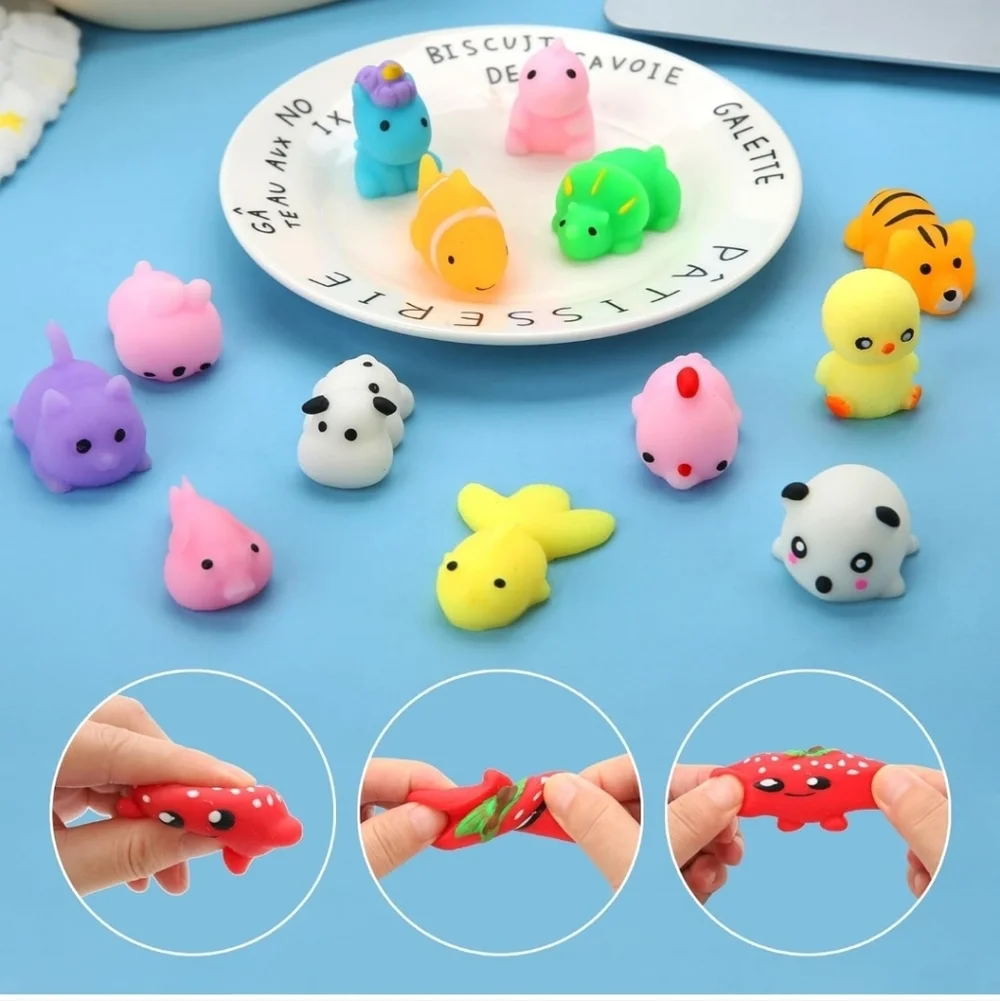 Squishy Toys Set - Multicolor 30 Pc